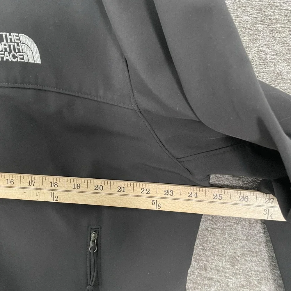 The North Face Windwall Jacket Mens XL Black Hooded Softshell Zip Pockets